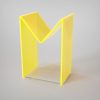 Anita Letters - Letras metacrilato - M - Amarillo fluor