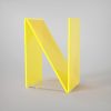 Anita Letters - Letras metacrilato - N - Amarillo fluor