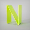 Anita Letters - Letras metacrilato - N - Verde fluor