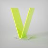 Anita Letters - Letras metacrilato - V - Verde fluor