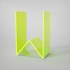 Anita Letters - Letras metacrilato - W - Verde fluor